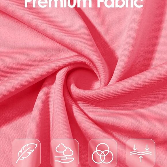 Women's Sun Shirts Long Sleeve Athletic Tops Rose Red X-large - Picture 5 of 7